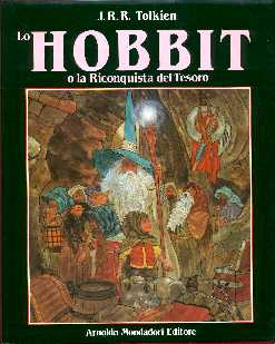 copertina di Lo Hobbit o la Riconquista del Tesoro