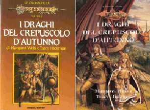 copertina di I draghi del crepuscolo d'autunno