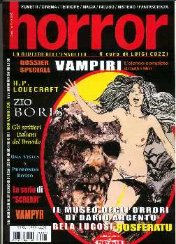copertina di un volume della collana Horror. La Rivista dell'Insolito