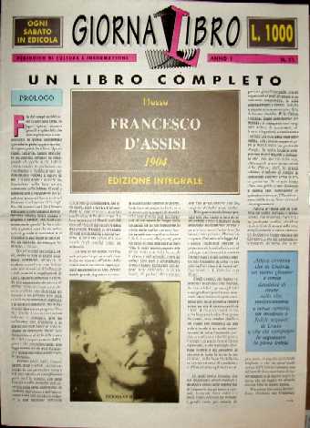 copertina di San Francesco d'Assisi