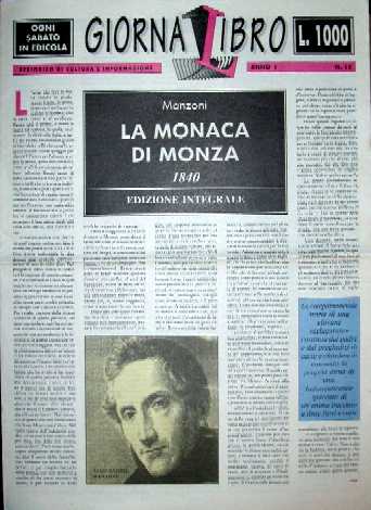 copertina di La monaca di Monza