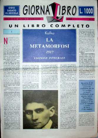 copertina di La metamorfosi