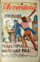 copertina di La macchina dai raggi blu