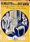copertina di Il delitto della defunta. Il sensazionale dramma della sepolta viva