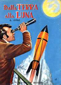 copertina di Dalla Terra alla Luna