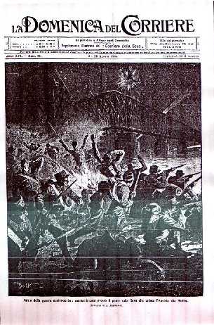 copertina di La Domenica del Corriere a. XVI-n. 32