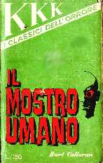 copertina di Il mostro umano